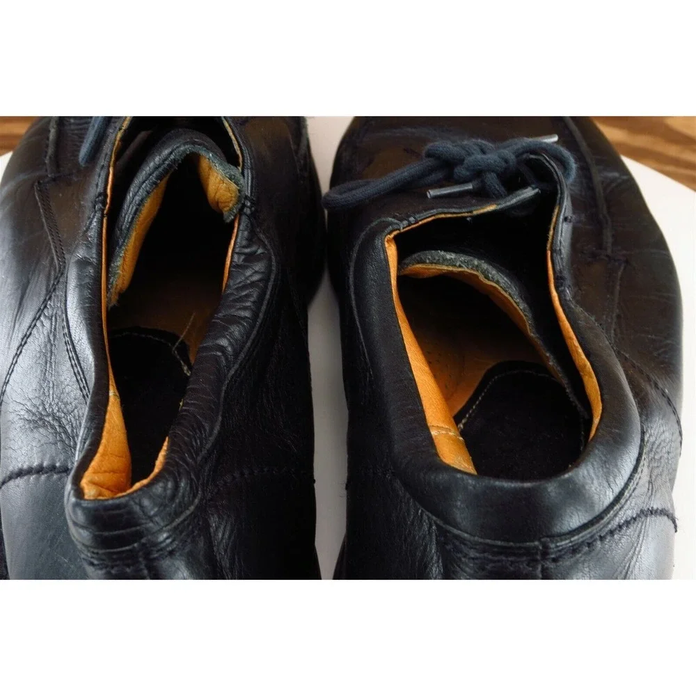 Clarks Travel Soft Shoes Sz 11.5 M Black Derby Oxfords Leather‎ Men 34645